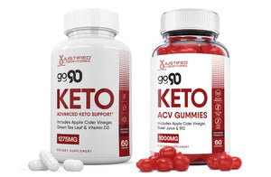 1 Bottle of Go 90 Keto ACV Gummies + Pills Bundle