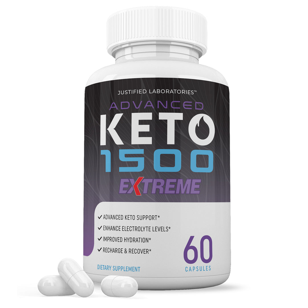 1 Bottle Advanced Keto 1500 Keto ACV Extreme Pills 1675MG