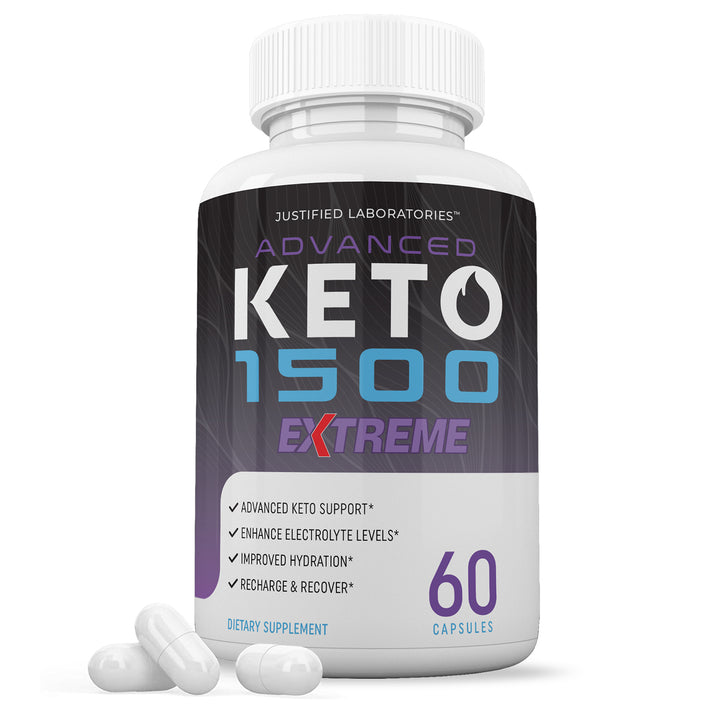 1 Bottle Advanced Keto 1500 Keto ACV Extreme Pills 1675MG