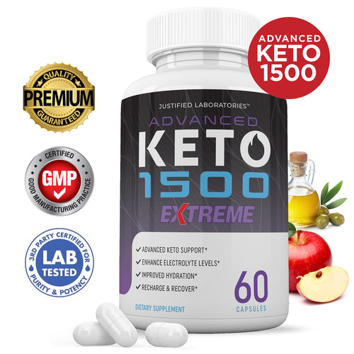Advanced Keto 1500 Keto ACV Extreme Pills 1675MG
