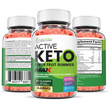 Load image into Gallery viewer, All sides of the bottle of Active Keto Max Gummies