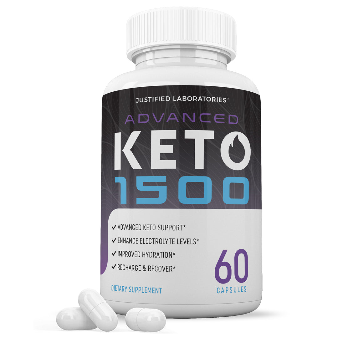 1 Bottle Advanced Keto 1500 Keto ACV Pills 1275MG