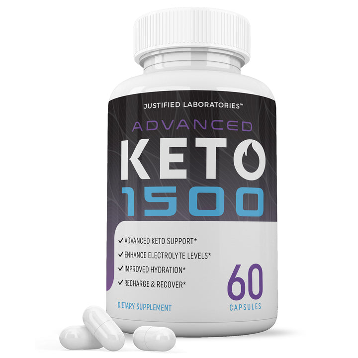 1 Bottle Advanced Keto 1500 Keto ACV Pills 1275MG