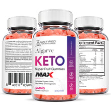 Load image into Gallery viewer, All sides of the bottle of Algarve Keto Max Gummies