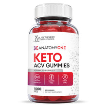 Load image into Gallery viewer, Front facing of Anatomy One Keto ACV Gummies 1000MG