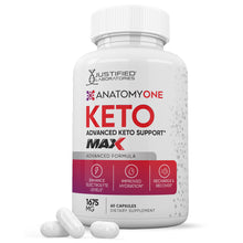 Load image into Gallery viewer, 1 bottle of Anatomy One Keto ACV Max Pills 1675MG