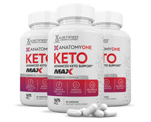 Load image into Gallery viewer, 3 bottles of Anatomy One Keto ACV Max Pills 1675MG