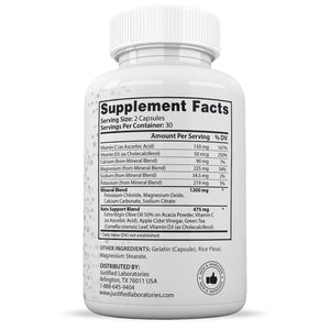 Supplement Facts of Anatomy One Keto ACV Max Pills 1675MG