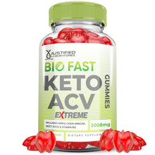 Cargar imagen en el visor de la Galería, 1 bottle of 2 x Stronger Bio Fast Keto ACV Gummies Extreme 2000mg