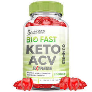 1 bottle of 2 x Stronger Bio Fast Keto ACV Gummies Extreme 2000mg