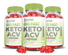 Cargar imagen en el visor de la Galería, 3 bottles of 2 x Stronger Bio Fast Keto ACV Gummies Extreme 2000mg