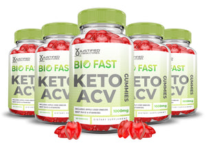 5 Bottles Bio Fast Keto ACV Gummies 1000MG
