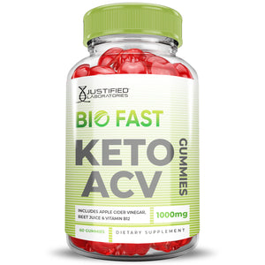 Front facing of Bio Fast Keto ACV Gummies 1000MG