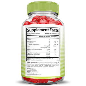 Supplement Facts of Bio Fast Keto ACV Gummies 1000MG