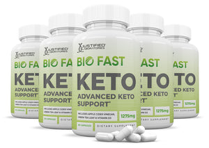5 bottles of Bio Fast Keto ACV Pills 1275MG