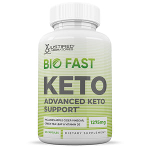 Front facing image of Bio Fast Keto ACV Pills 1275MG