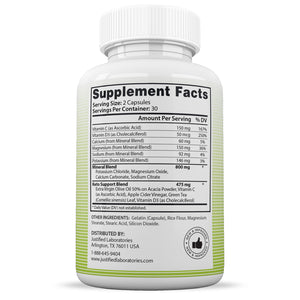 Supplement Facts of Bio Fast Keto ACV Pills 1275MG