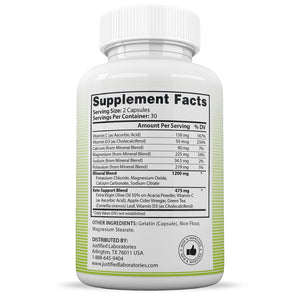 Supplement Facts of Bio Fast Keto ACV Max Pills 1675MG