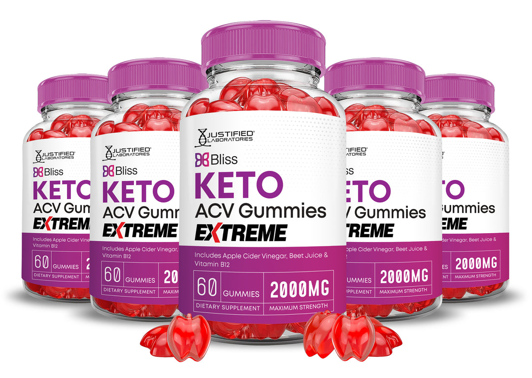 5 bottlesBliss Keto ACV Gummies Extreme 2000mg