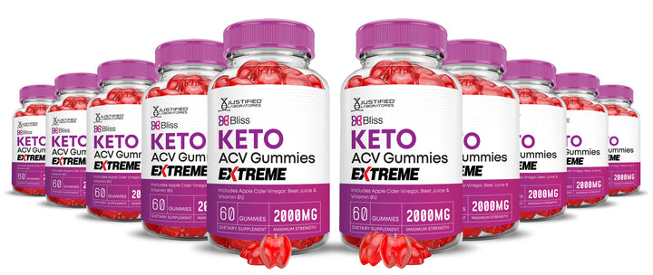 10 bottles Bliss Keto ACV Gummies Extreme 2000mg