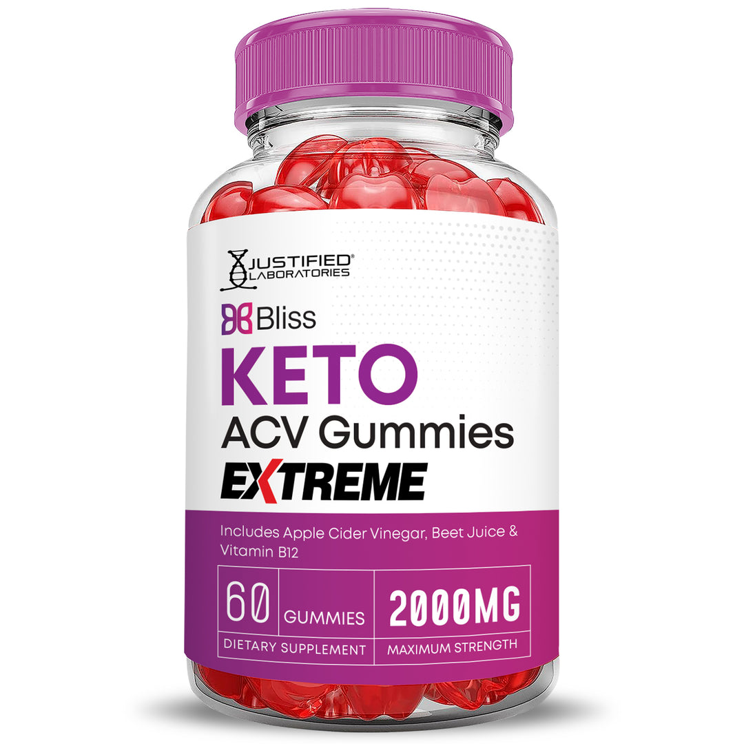Front of Bliss Keto ACV Gummies Extreme 2000mg