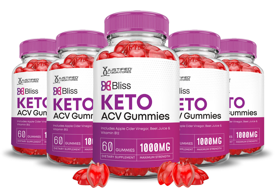 5 bottlesBliss Keto ACV Gummies 1000MG