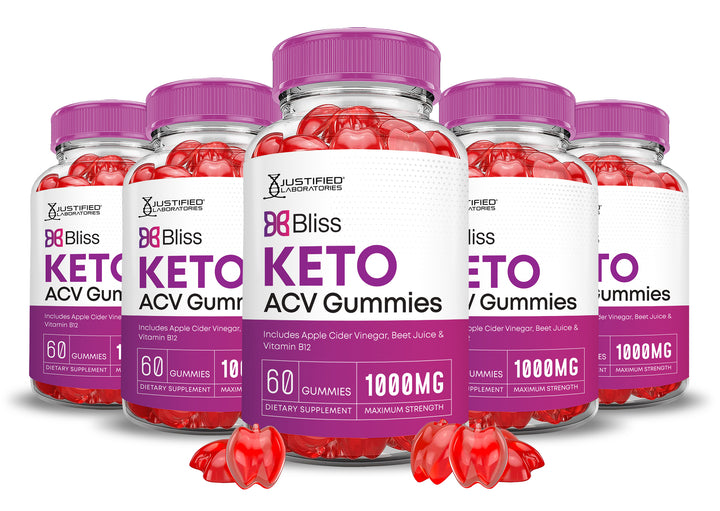 5 bottlesBliss Keto ACV Gummies 1000MG