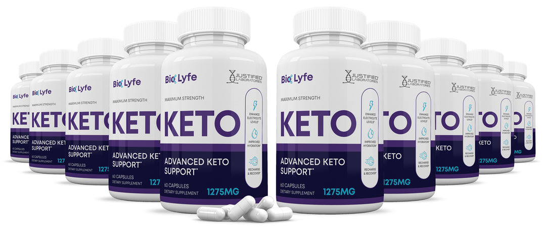 10 bottles of Bio Lyfe Keto ACV Pills 1275MG