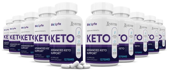 10 bottles of Bio Lyfe Keto ACV Pills 1275MG