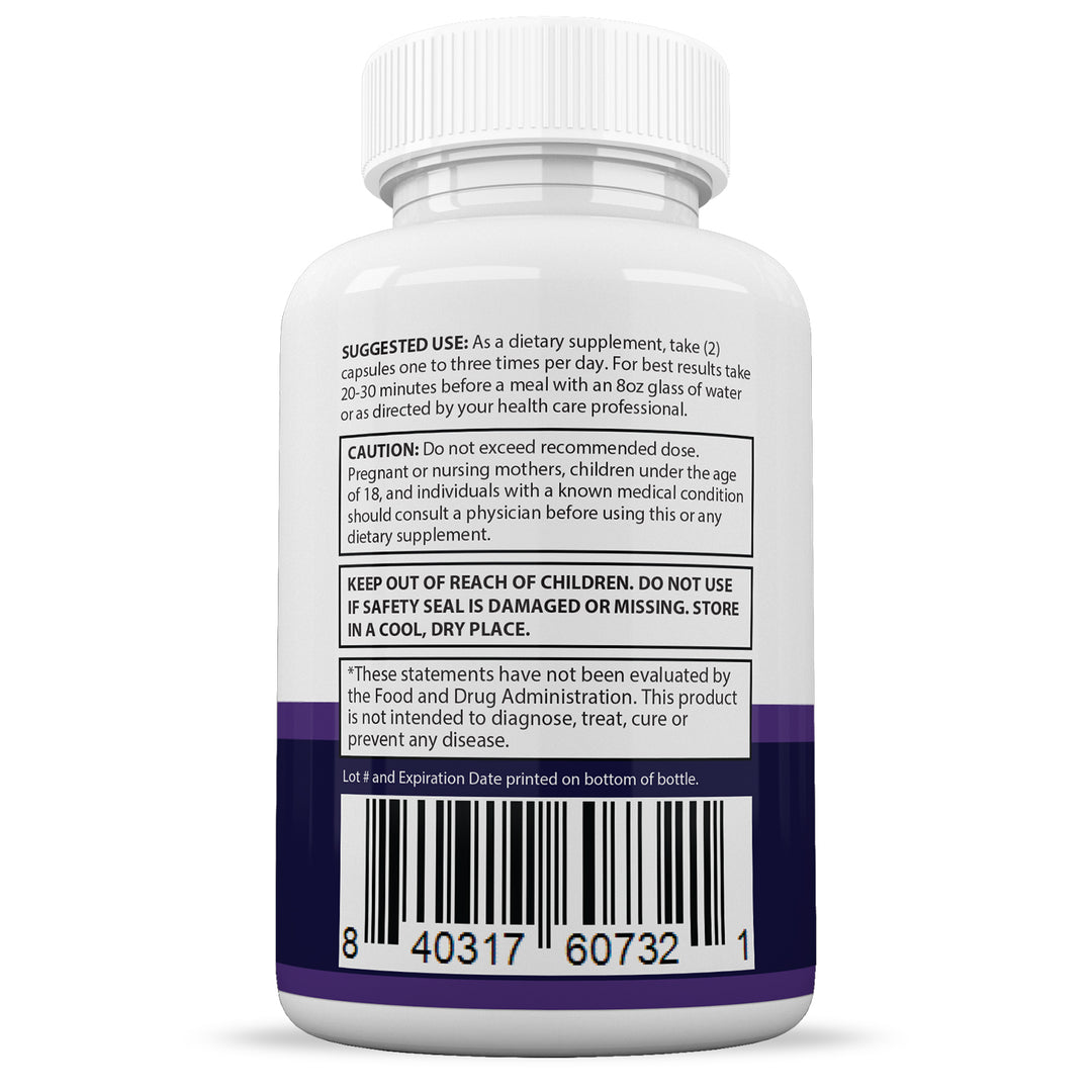 Suggested use and warnings of Bio Lyfe Keto ACV Pills 1275MG