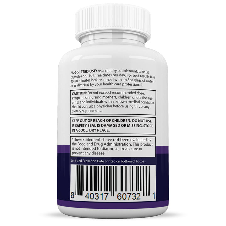 Suggested use and warnings of Bio Lyfe Keto ACV Pills 1275MG
