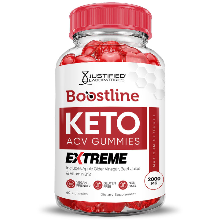 Front of Boostline Keto ACV Gummies Extreme 2000mg