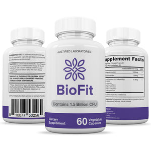 Biofit Probiotique 1,5 milliard d'UFC Bio Fit Supplément pour hommes et femmes