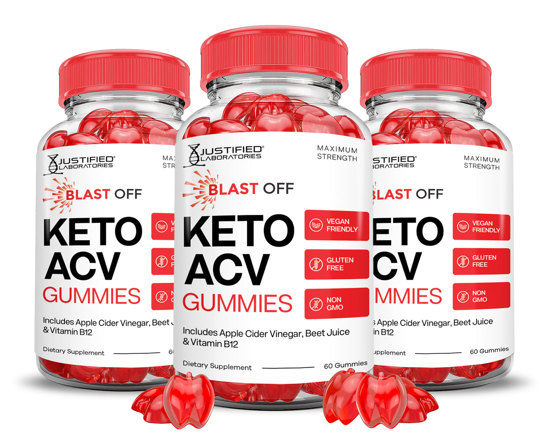 3 Bottles Blast Off Keto ACV Gummies 1000MG