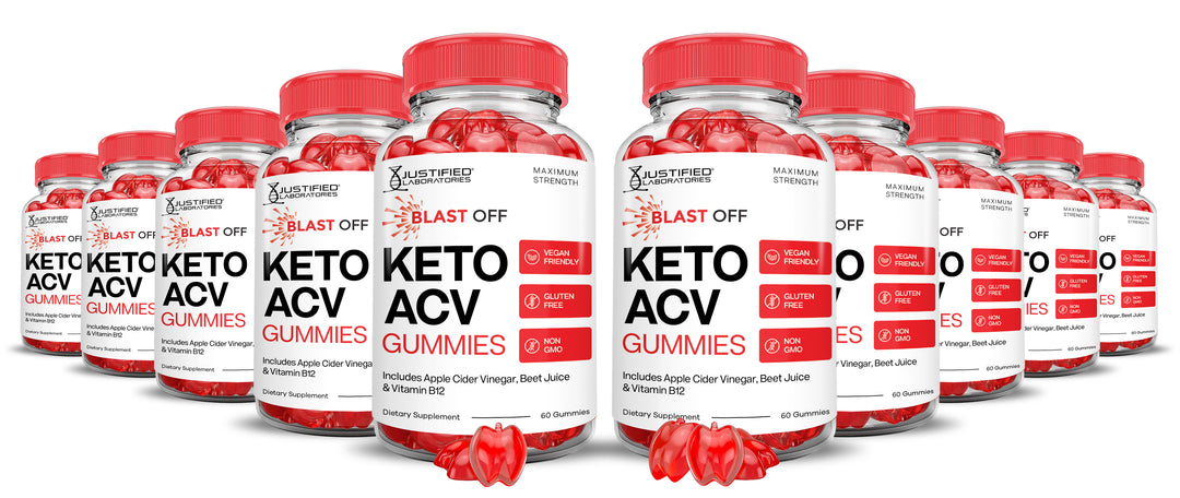 10 Bottles Blast Off Keto ACV Gummies 1000MG