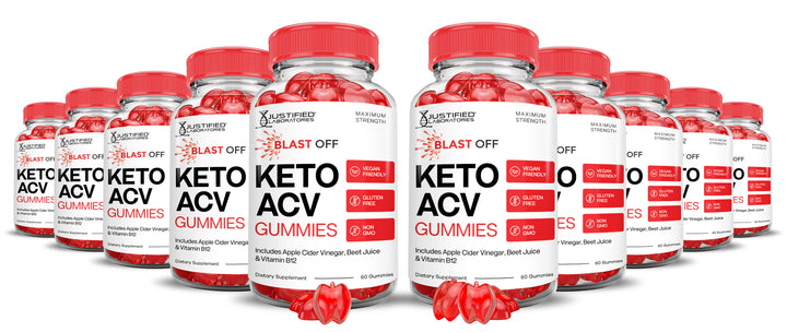 10 Bottles Blast Off Keto ACV Gummies 1000MG