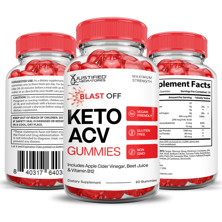 Blast Off Keto ACV Gummies 1000MG