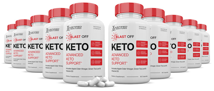 10 Bottles Blast Off Keto ACV Pills 1275MG
