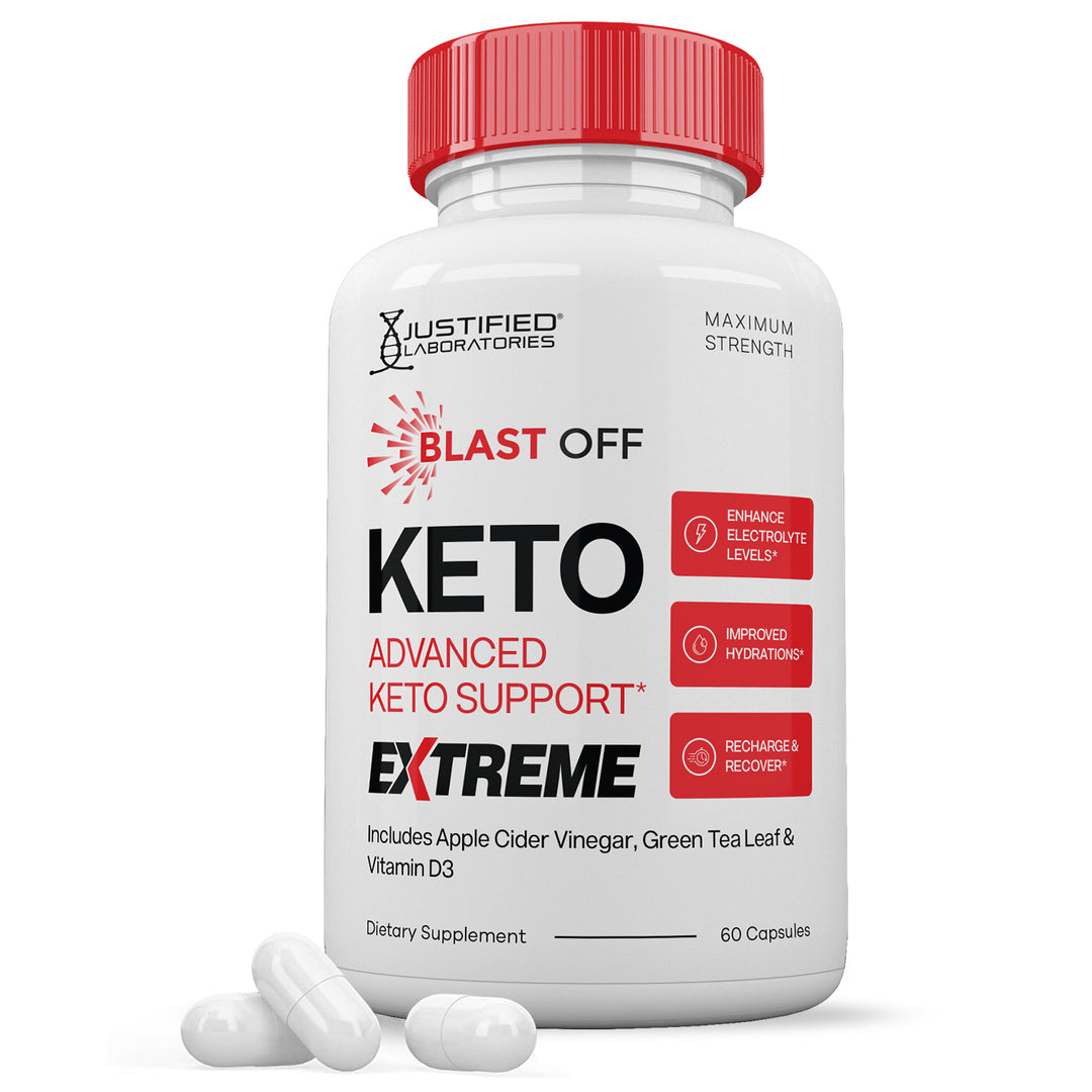 1 Bottle Blast Off Keto ACV Extreme Pills 1675MG