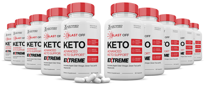 10 Bottles Blast Off Keto ACV Extreme Pills 1675MG