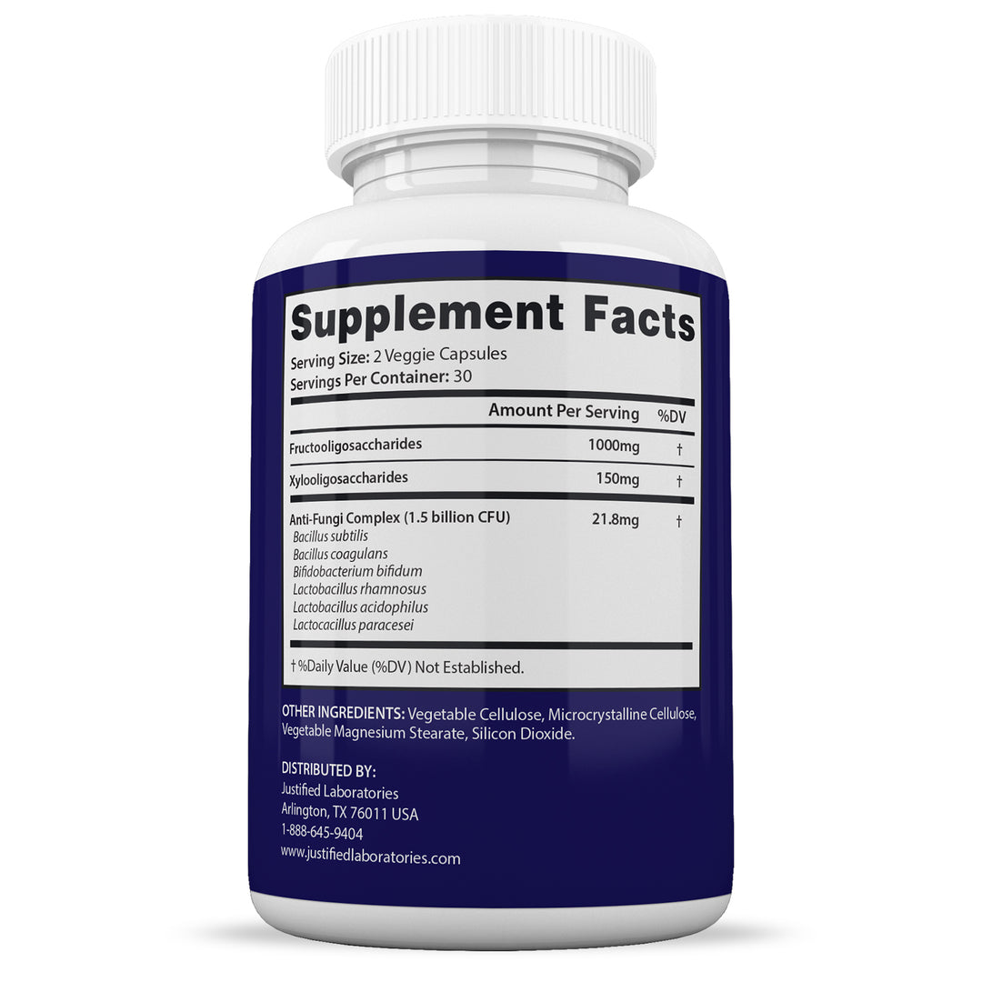 Supplement facts of Clear Nails Plus 1.5 Billion CFU Probiotic Pills