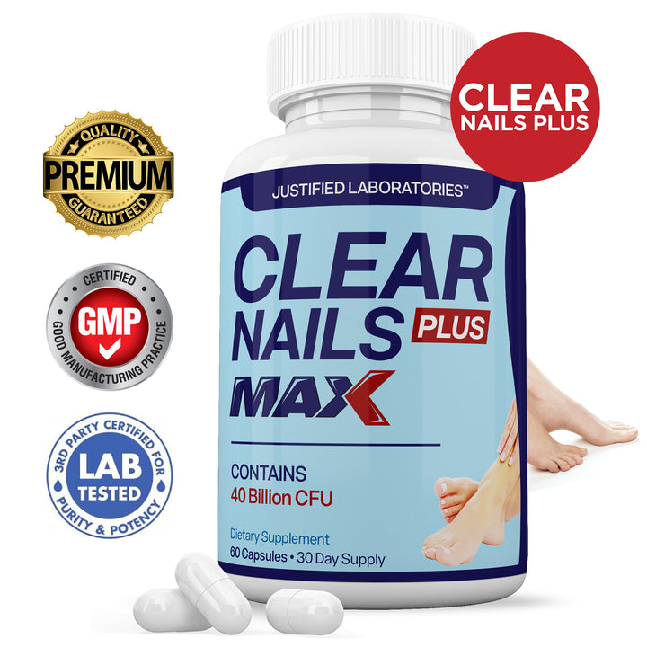  3 X Stronger Clear Nails Plus Max 40 Billion CFU Probiotic