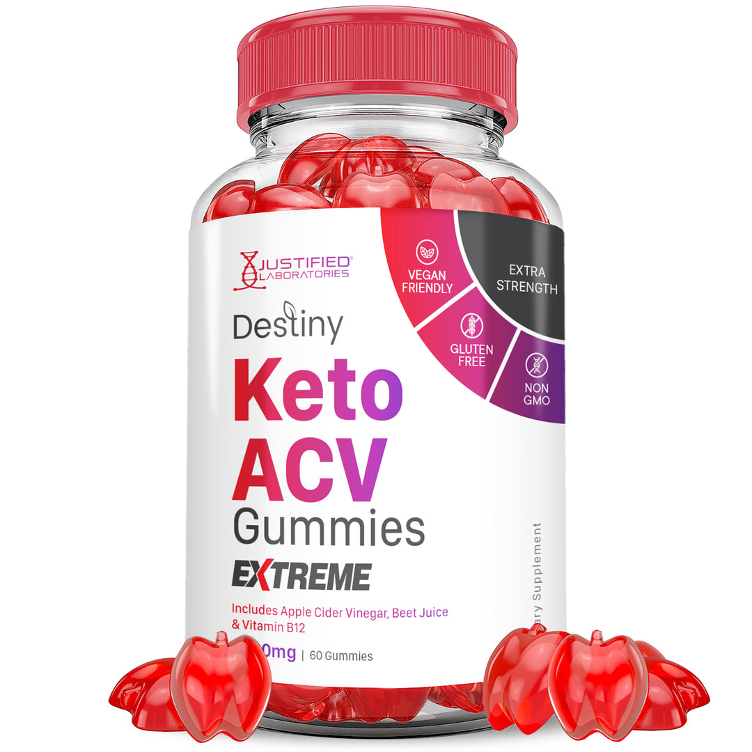 2 x Stronger Destiny Keto ACV Gummies Extreme 2000mg
