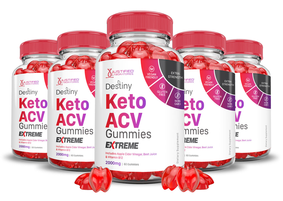 2 x Stronger Destiny Keto ACV Gummies Extreme 2000mg