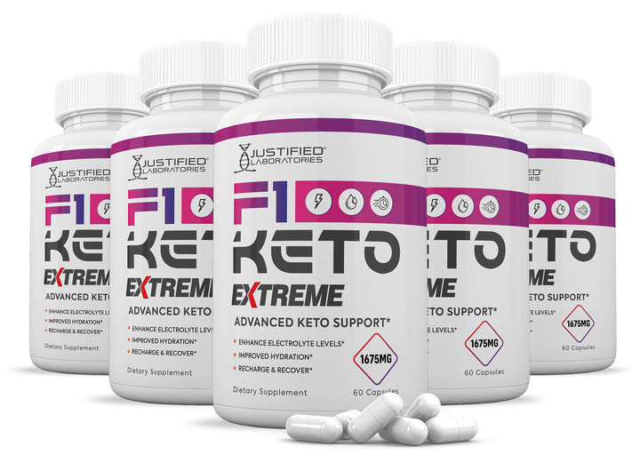 5 Bottles of F1 Keto ACV Extreme Pills 1675MG
