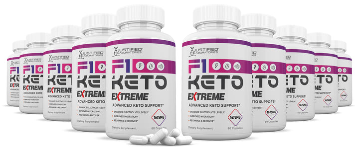 10 Bottles of F1 Keto ACV Extreme Pills 1675MG
