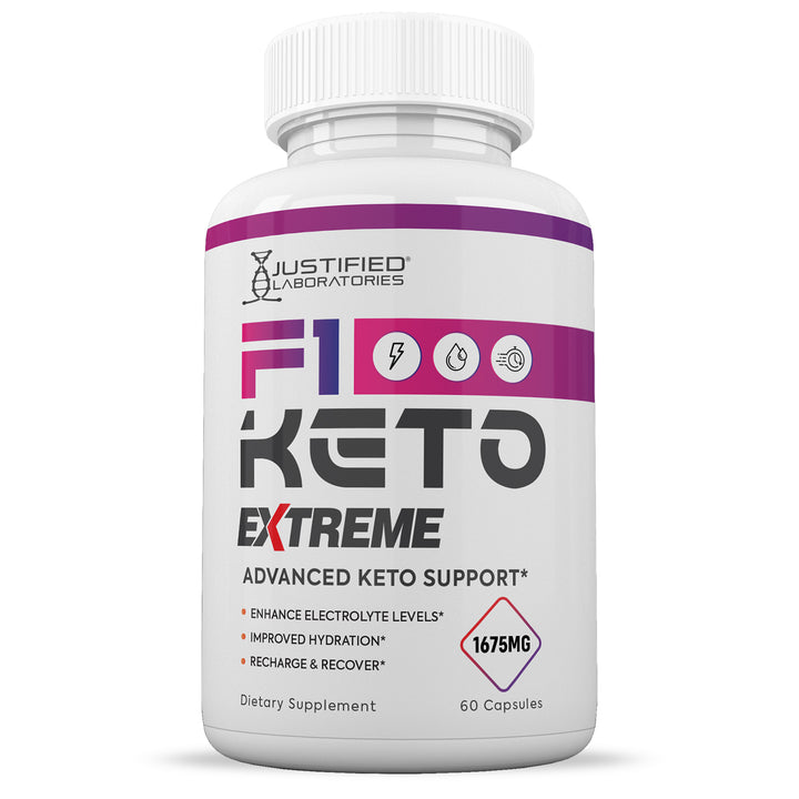 Front of F1 Keto ACV Extreme Pills 1675MG