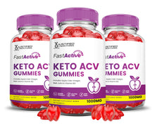 Charger l&#39;image dans la galerie, 3 Bottles Fast Active Keto ACV Gummies 1000MG