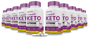 10 Bottles Fast Active Keto ACV Extreme Pills 1675MG