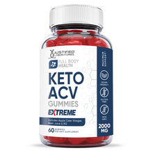 Afbeelding in Gallery-weergave laden, Front facing image of 2 x Stronger Full Body Keto ACV Gummies Extreme 2000mg